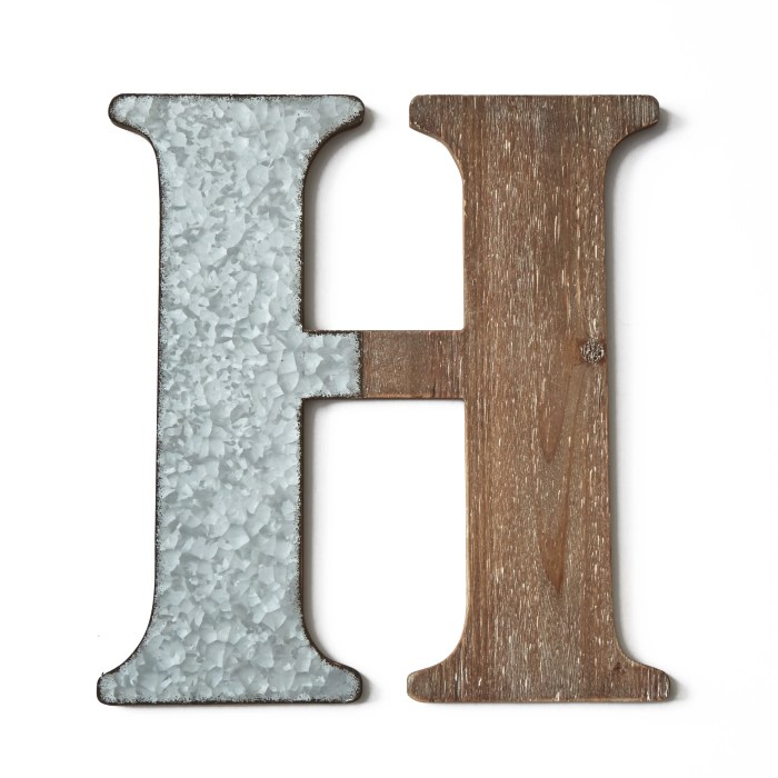 Letters for wall decor