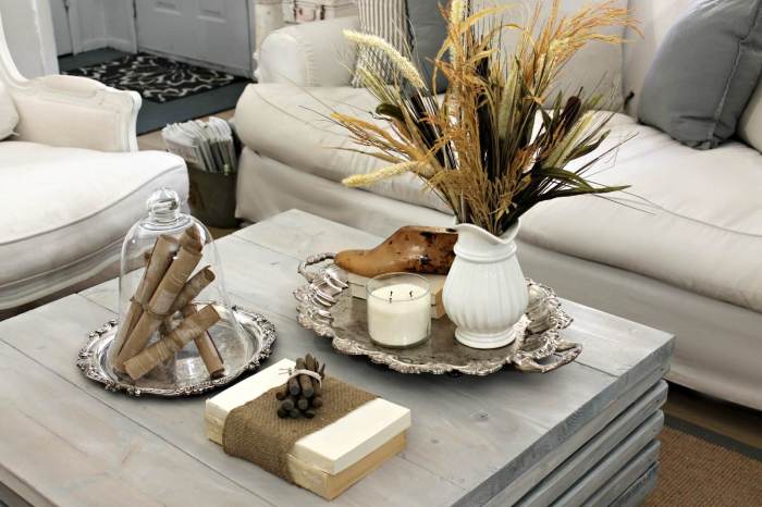 End table decor for living room