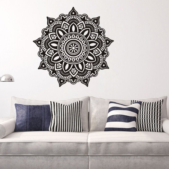 Black wall decor stickers