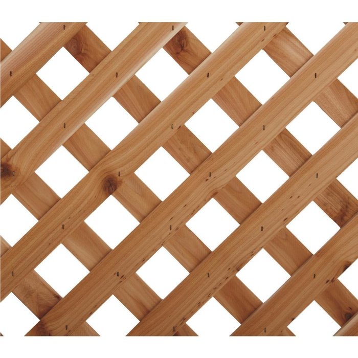 Wood lattice wall decor