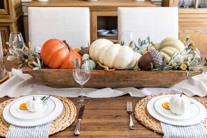 Fall decor for table