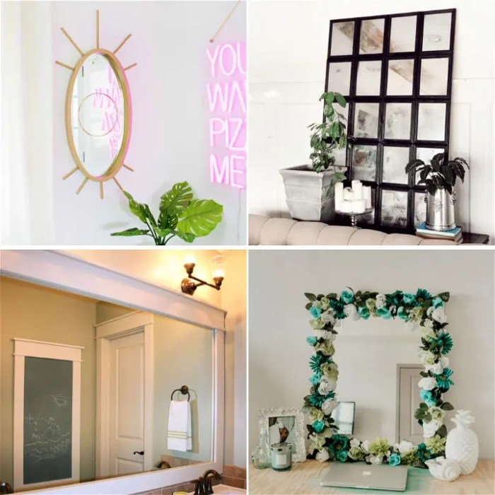 Wall mirror diy decor large