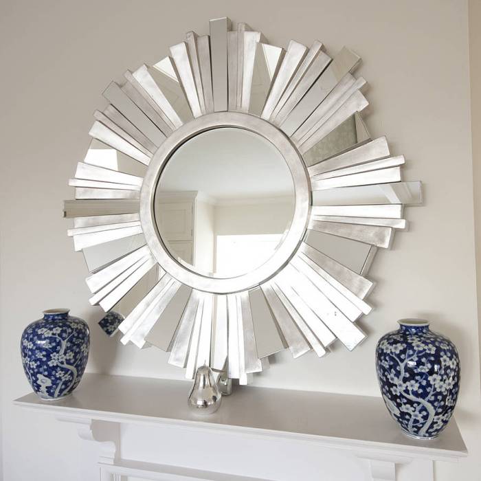 Floral mirror wall decor