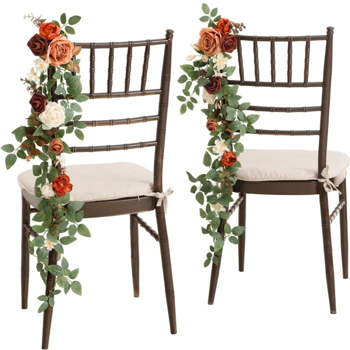 Terracotta wedding table decor