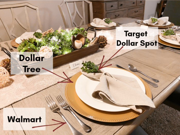 Cheap dollar tree diy thanksgiving table decor