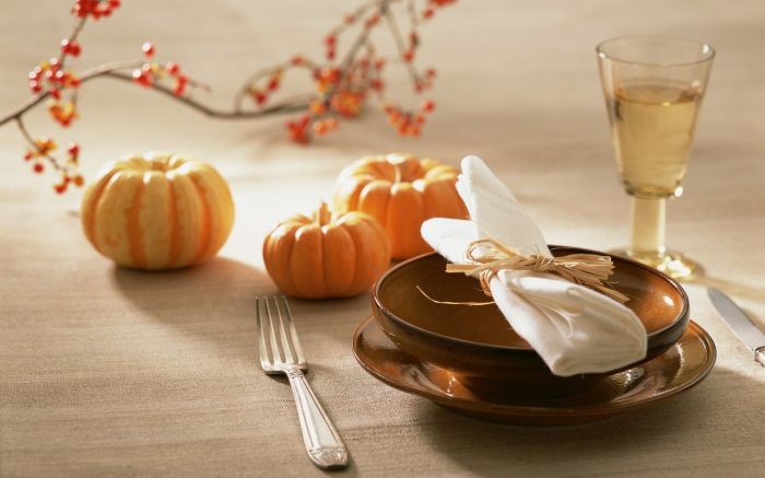 Fall decor for table