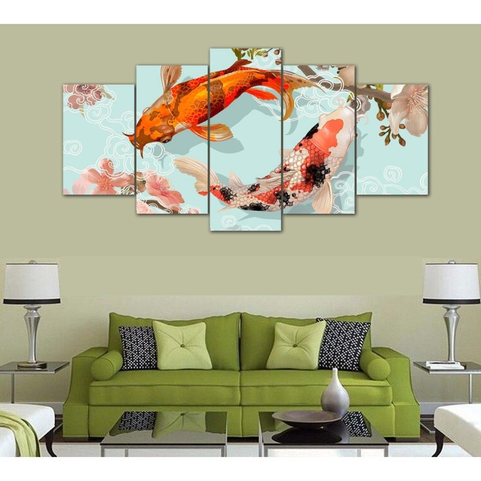 Koi fish wall decor