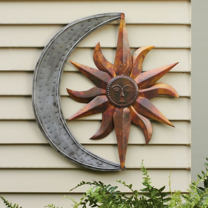 Outdoor decor metal wall art