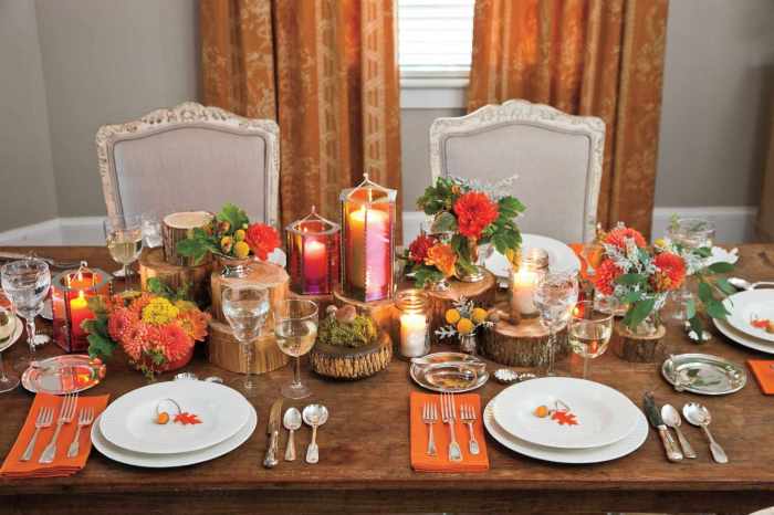 Simple fall table decor ideas