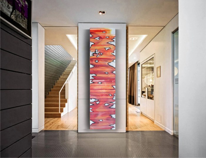 Vertical hanging wall decor