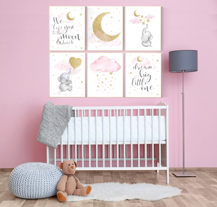 Wall art decor for nursery