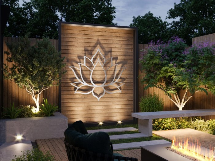 Extra large outdoor wall decor