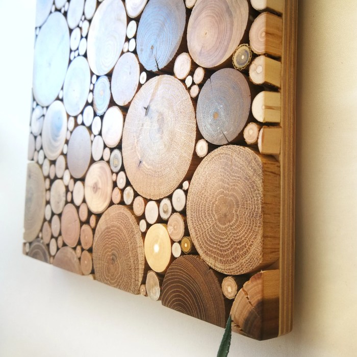 Wall decor made of wood