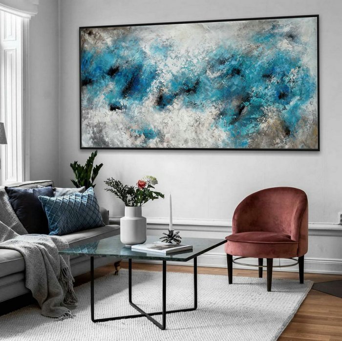 Abstract art wall decor