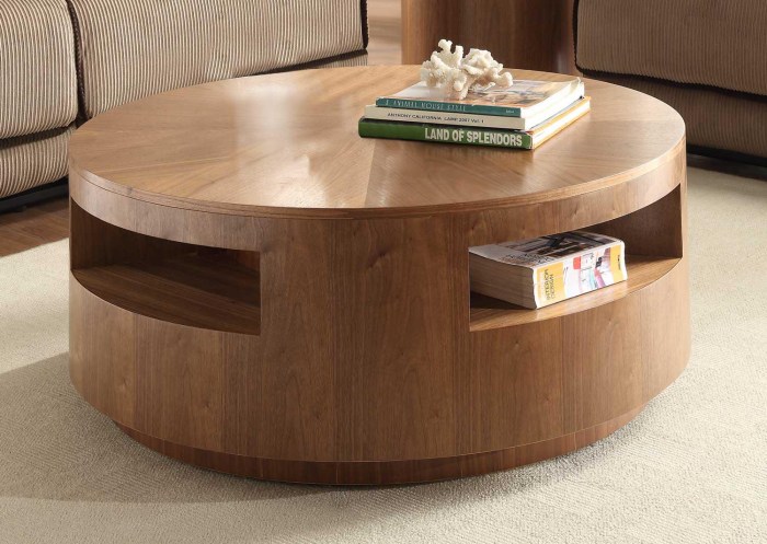 Round coffee table decor ideas