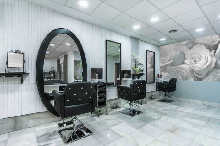 Hair salon wall decor ideas