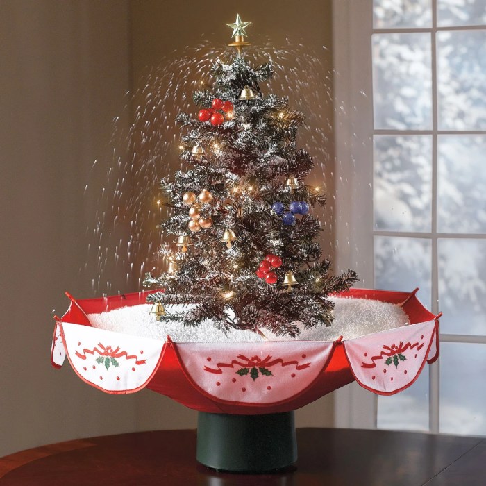 Christmas tree table top decor