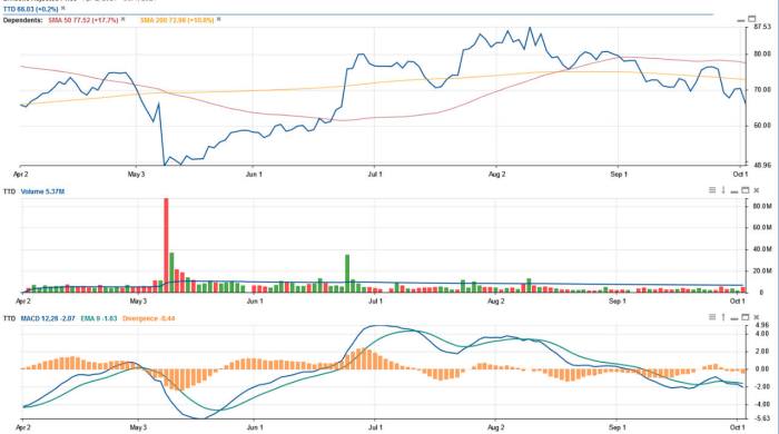 Ttd stock price