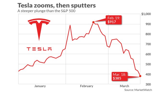 Tsla stock price