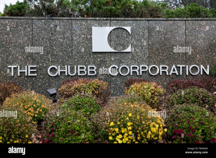 Chubb stock price