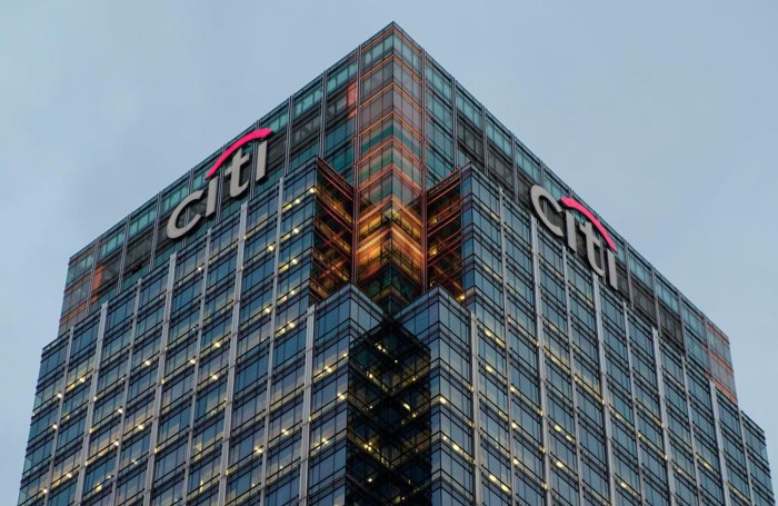 Citigroup stock price