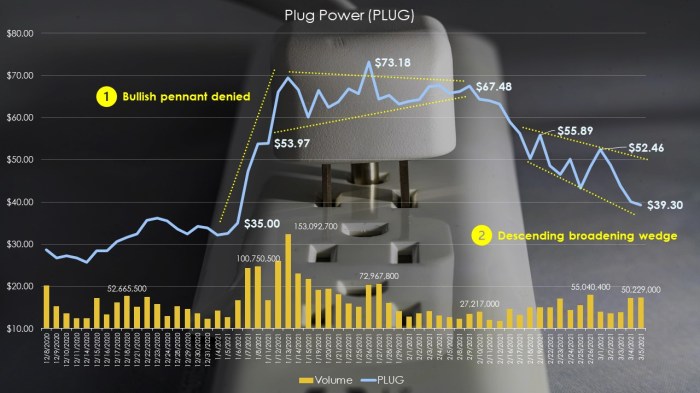 Plug power stock price