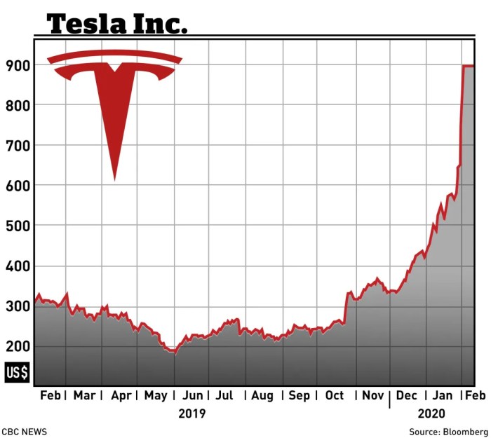 Tsla stock price